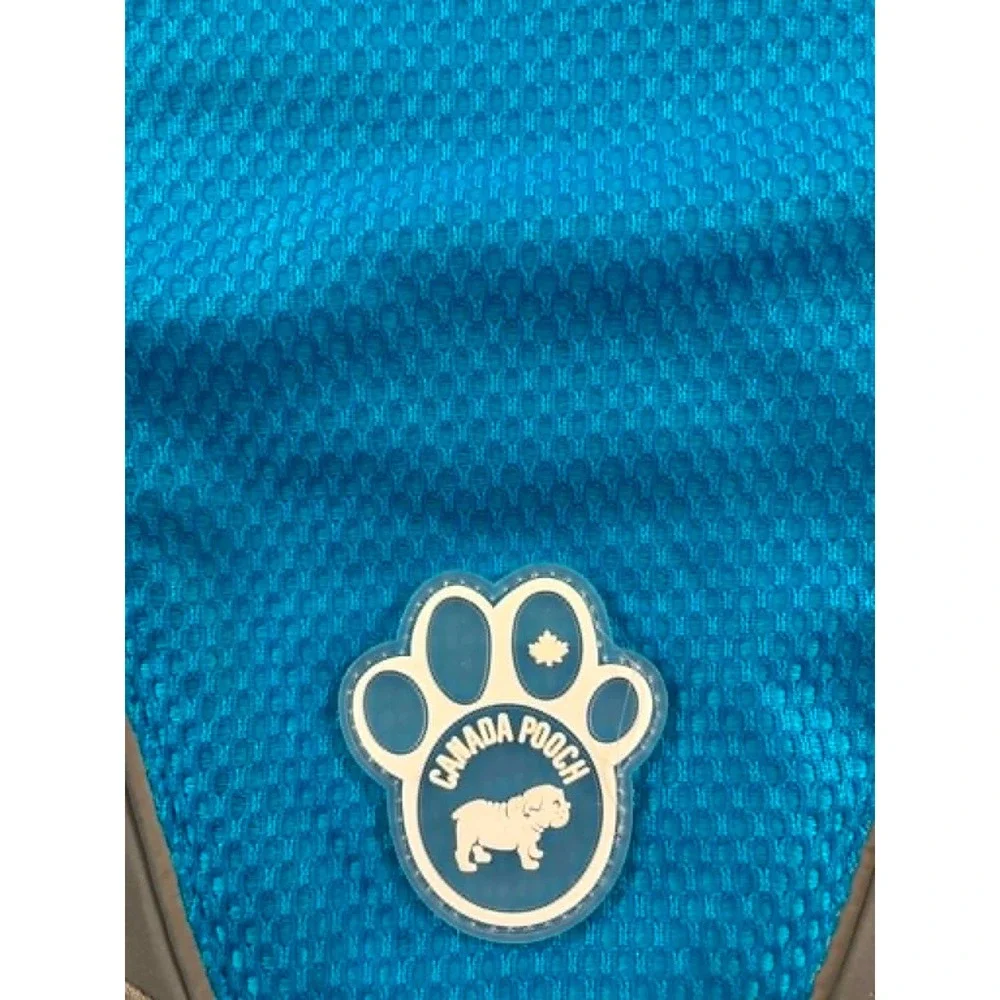 Canada Pooch Chill Seeker Cooling Vest Dog Size 12 Blue Evaporative Mesh